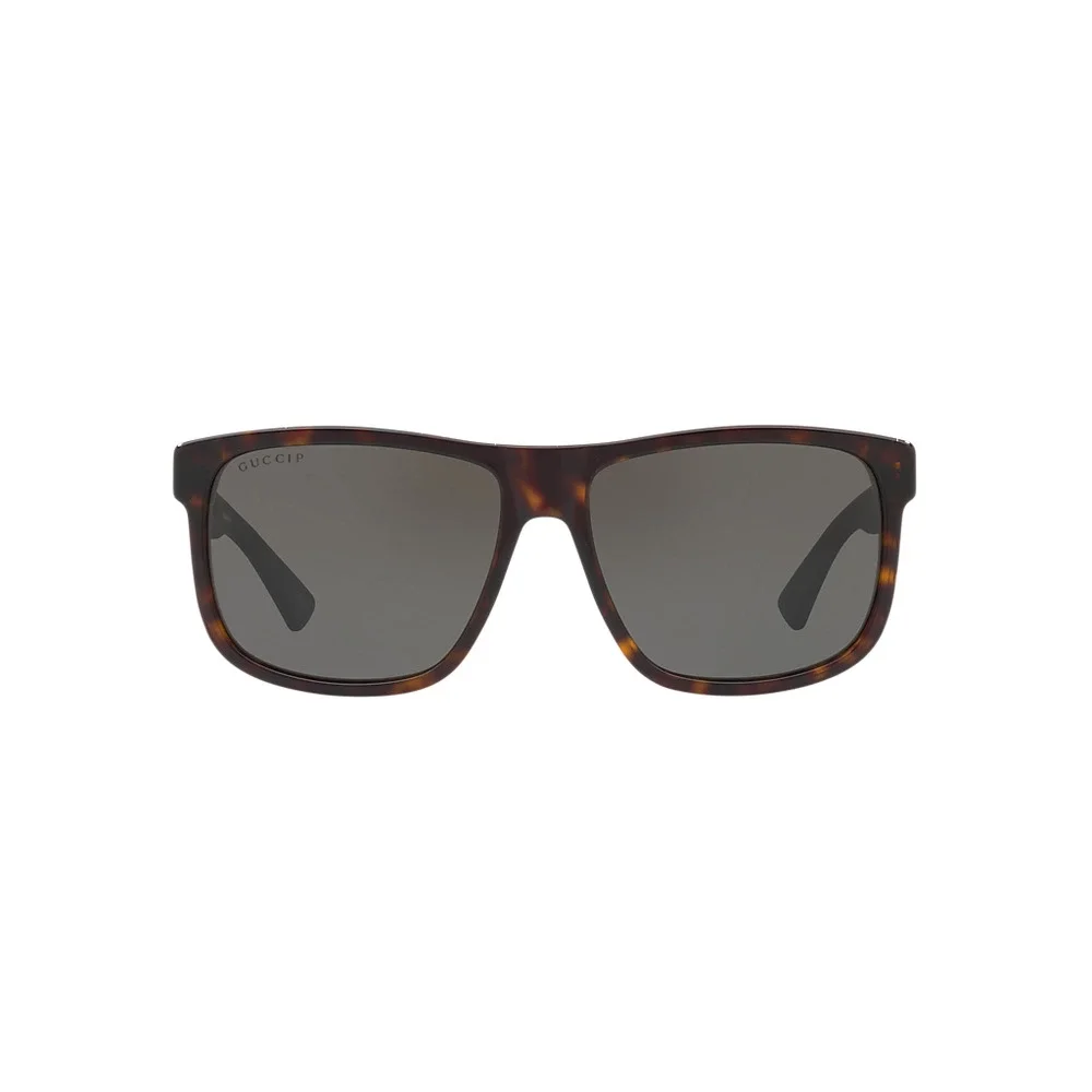 Gucci GG0010SA 003 Havana Square Wayfarer Sunglasses NEW